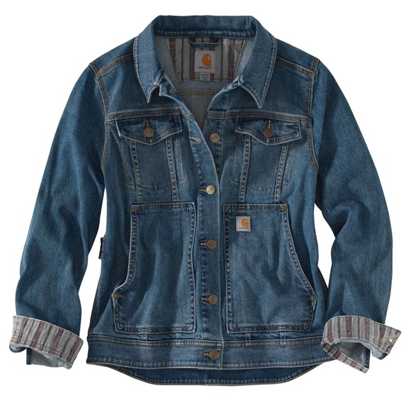Carhartt Women's Benson Denim Jacket, Sz M - Picture 4 of 7